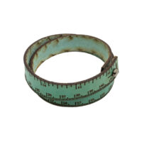 Mittanauharannekoru, aitoa nahkaa - Turkoosi