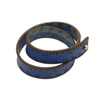 Mittanauharannekoru, aitoa nahkaa - Sininen