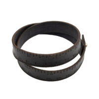 Mittanauharannekoru, aitoa nahkaa - Musta