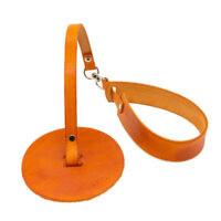 Lankakeränpidike, aitoa nahkaa - Oranssi