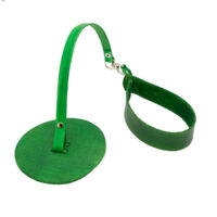 Lankakeränpidike, aitoa nahkaa - Vihreä